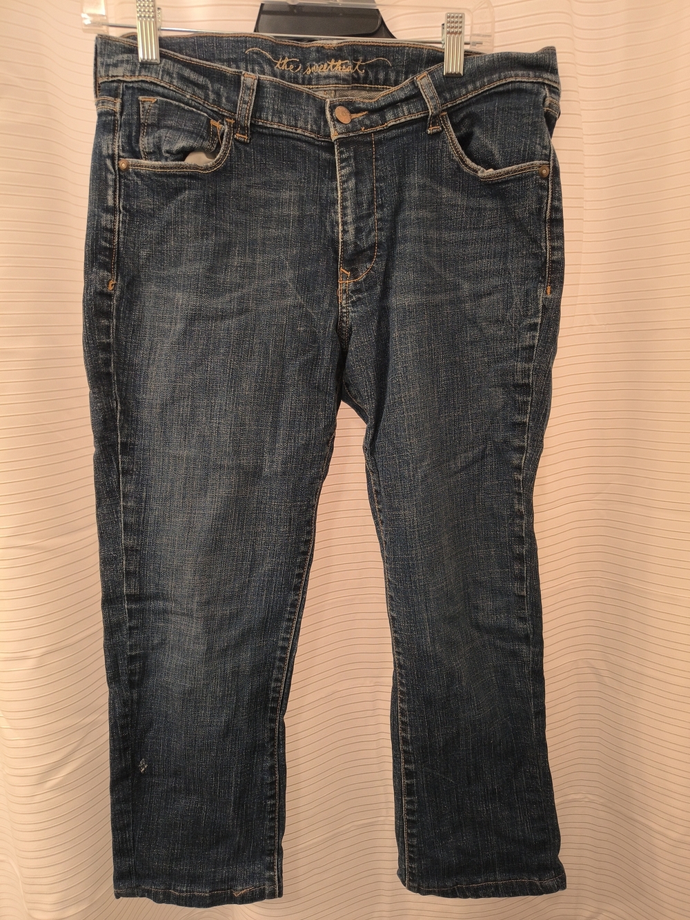 Old Navy Dark Blue Cropped Women's Jeans